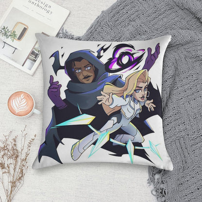 Marvel Rivals Cloak And Dagger Soft Warmth Comfort Throw Pillow