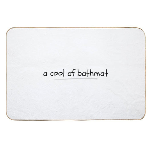 A Cool AF Bathmat  Slip-Resistant Bath Mat