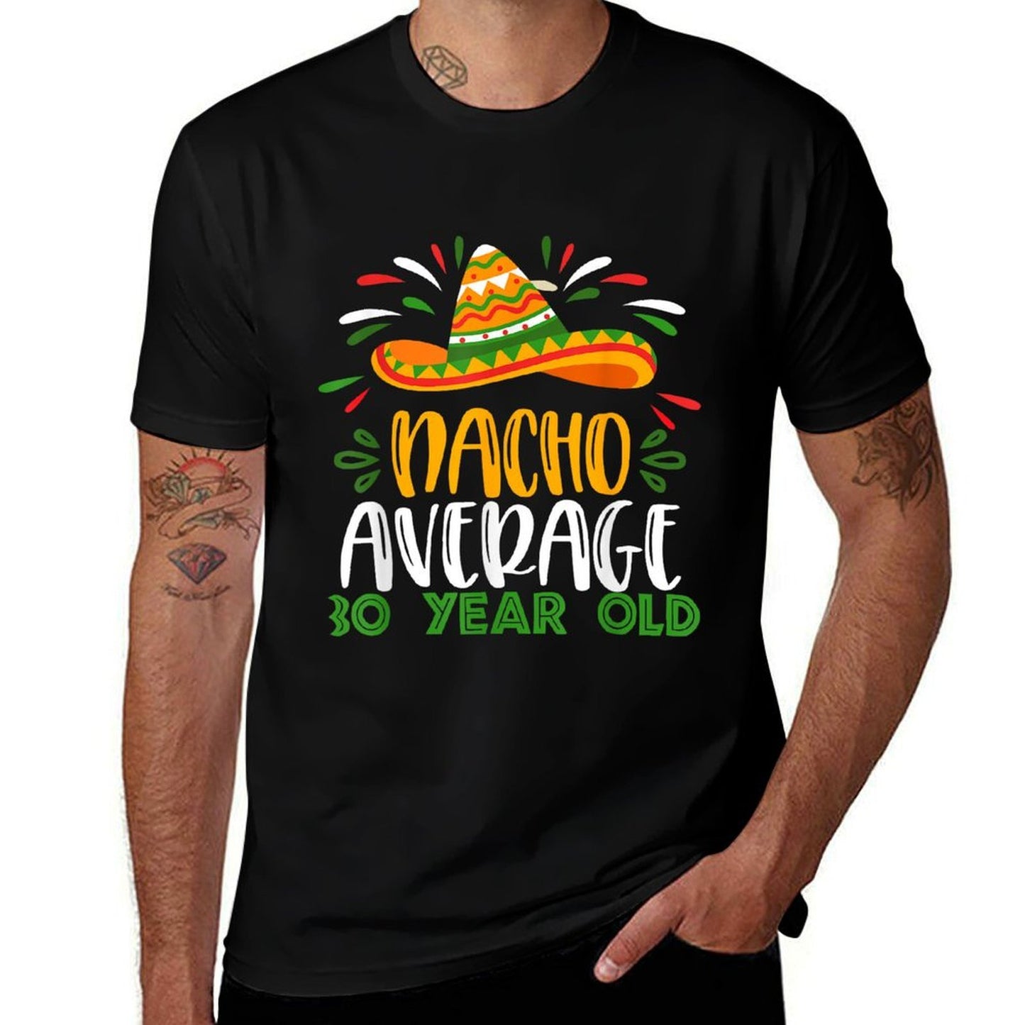 Funny Average 30 Year Old Party 30th Birthday Mexican  Slim-fit Cut T-Shirt