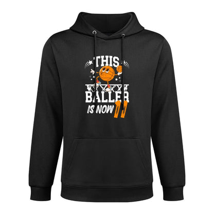 11th Basketball Birthday Eleven Year Old Basketball Player Easy Care Hoodie