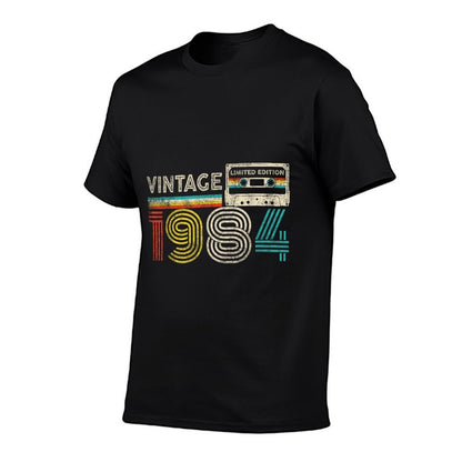Vintage 1984 Classic Birthday 1984 Cassette Tape Vintage  Quick-drying T-Shirt