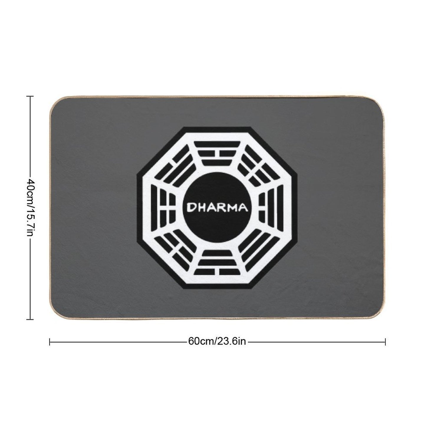 Dharma Initiative Logo Lost TV Show  Odorless Bath Mat