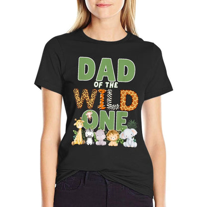 Dad Of The Wild One 1st Birthday Safari Family Matching  Eco-friendly Material T-Shirt