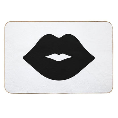 Black Lips, Black Kiss  Pet-Safe Bath Mat