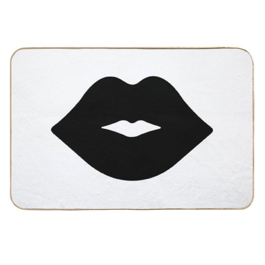 Black Lips, Black Kiss  Pet-Safe Bath Mat