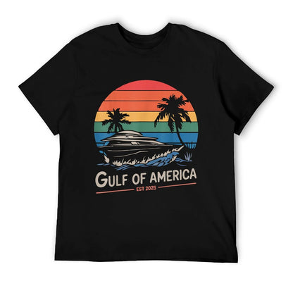 Gulf of US America 2025 Retro Vintage Versatile T-Shirt