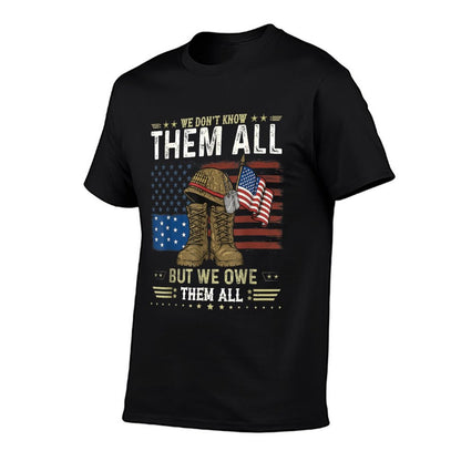 We Owe Them All Partiotic Veterans Day Memorial Day Lightweight T-Shirt