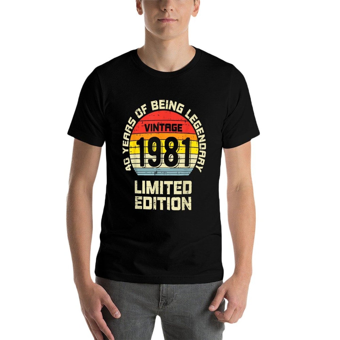 Vintage 1981 Limited Edition 40 Year Legendary 40th Birthday  Relaxed-fit T-Shirt