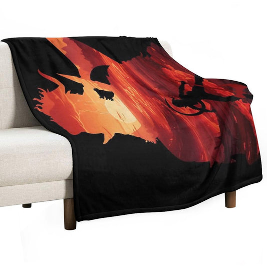 Baldurs Gate 3 - Karlach Negative Illusion Anti-pilling Throw Blanket
