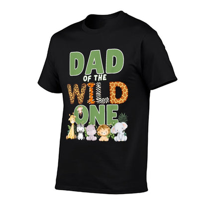 Dad Of The Wild One 1st Birthday Safari Family Matching  Eco-friendly Material T-Shirt