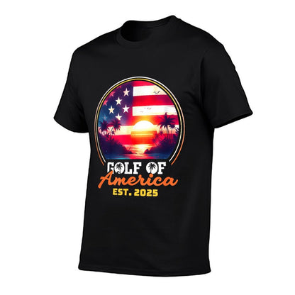 Funny USA America Shirt Gulf Of Us America Est 2025 Easy-care T-Shirt