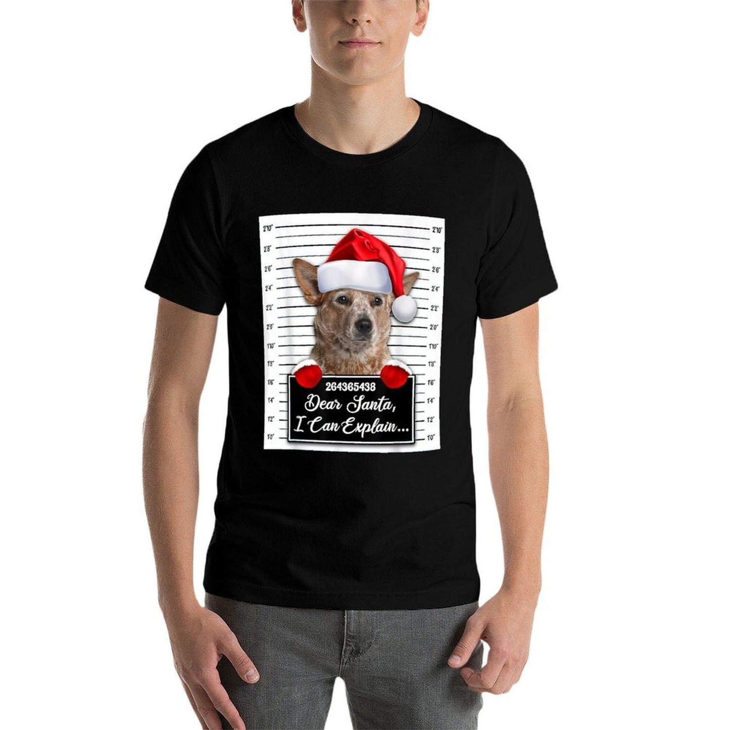 Dear Santa I Can Explain Funny Christmas RED Heeler Xmas  Breathable T-Shirt