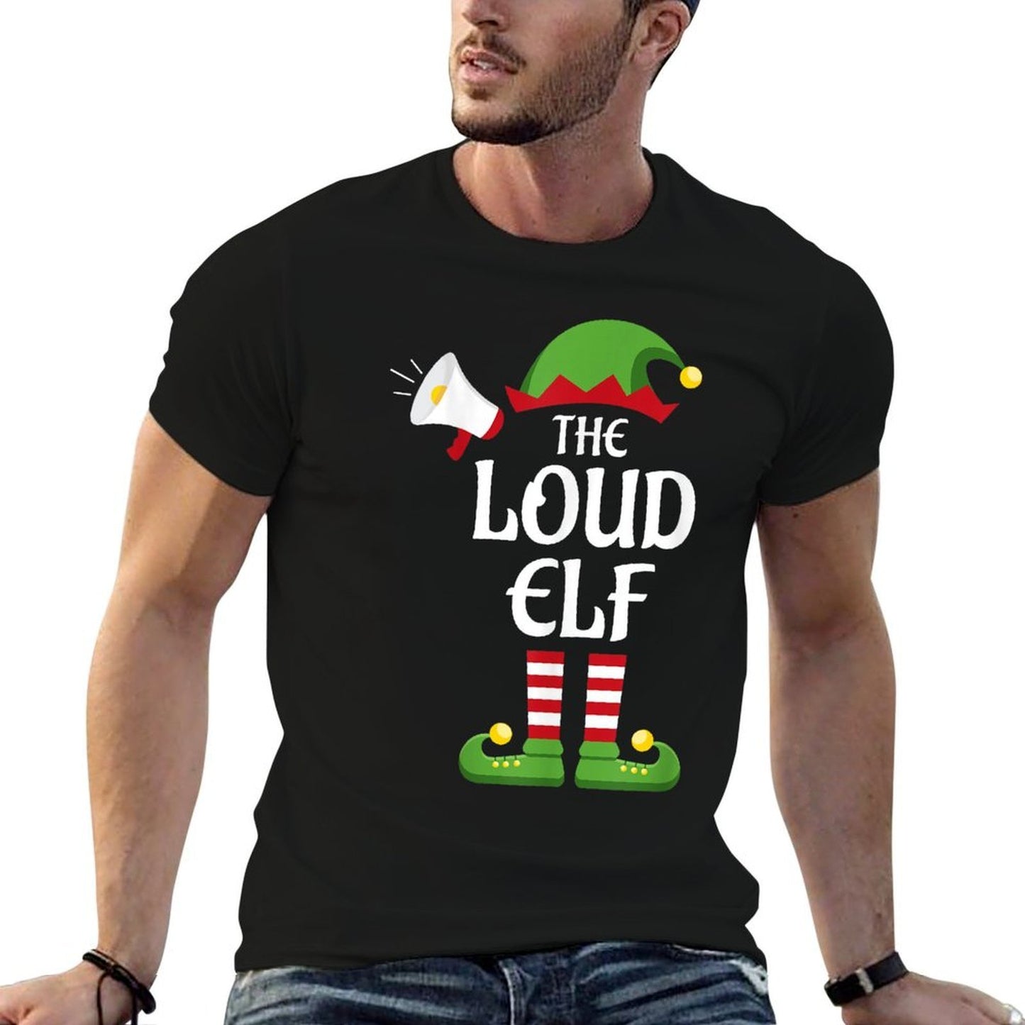 Loud Elf Family Matching Group Christmas  Slim-fit Cut T-Shirt