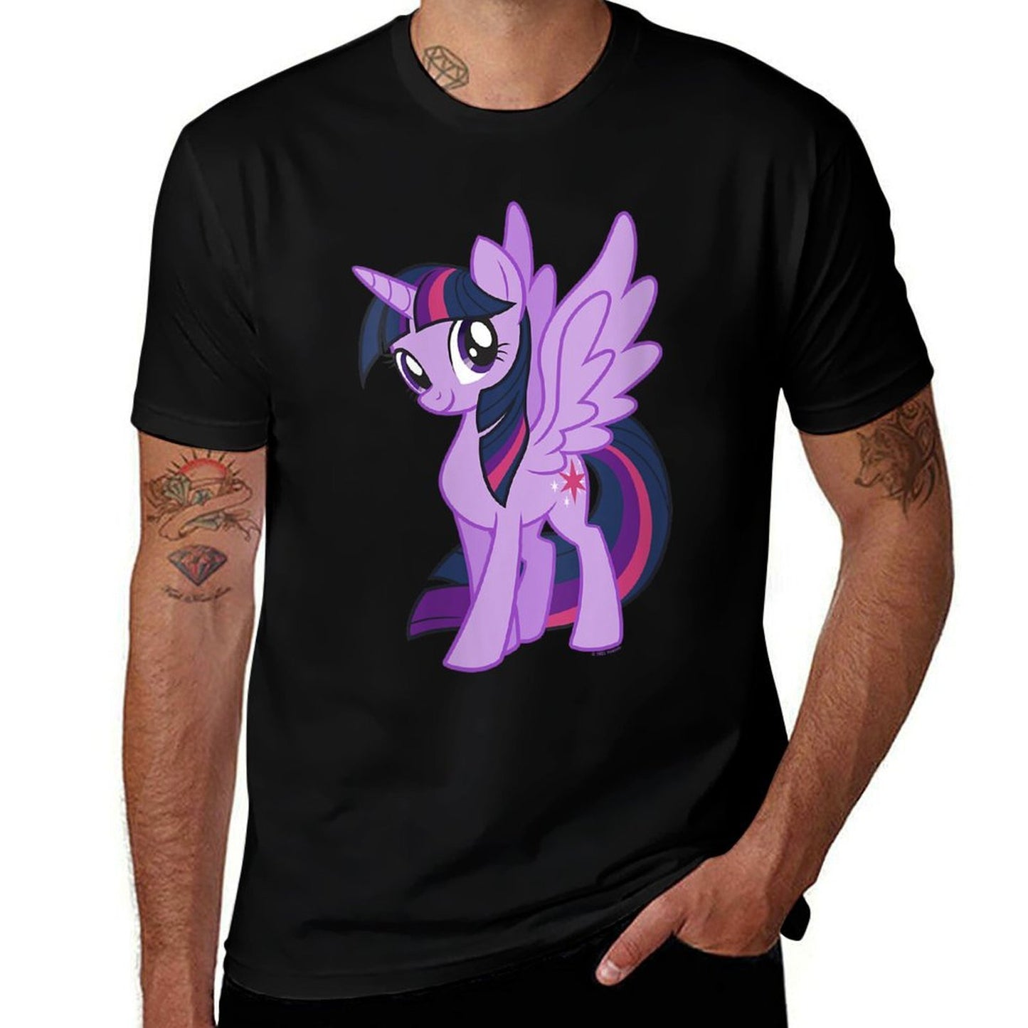 My Little Pony Friendship Is Magic Big Twilight Portrait  Fade-proof Color T-Shirt