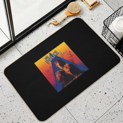 Retro Love Rock Sign Of Time Fan Art Design  Non-Slip Bath Mat