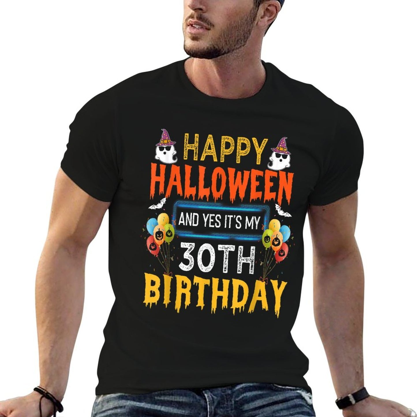 Happy Halloween And Yes It's My 30th Birthday October 1991  Rolled Sleeves T-Shirt