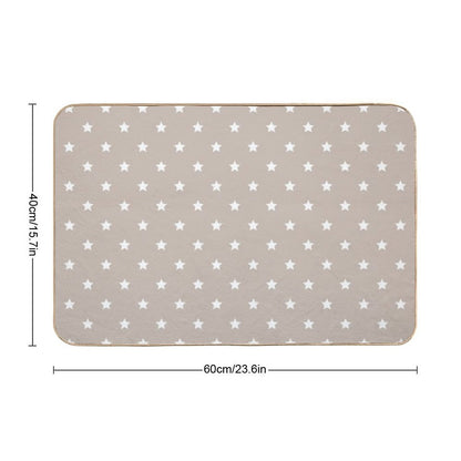 Brilliant Stars - Beige  Anti-Trip Bath Mat