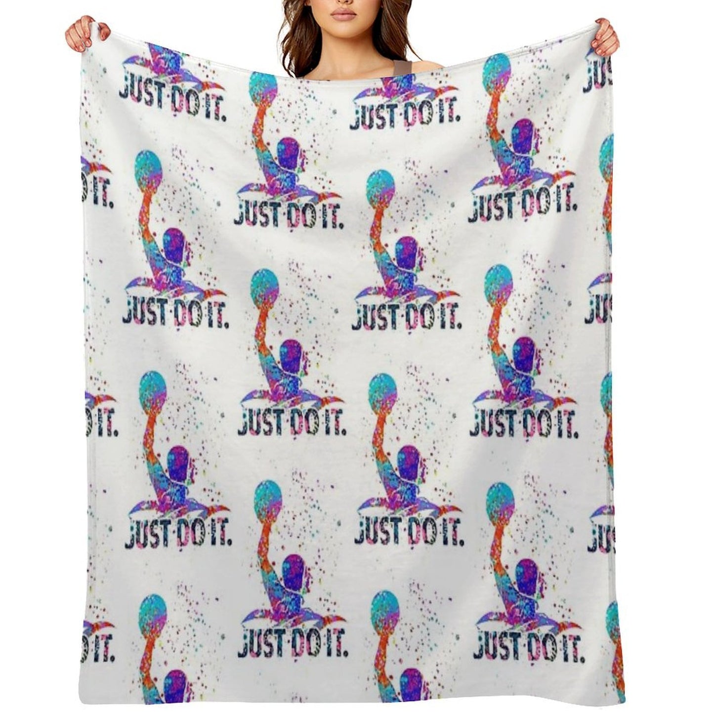 Water Polo Color Art Gift-ready Throw Blanket