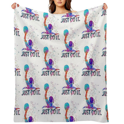 Water Polo Color Art Gift-ready Throw Blanket