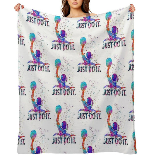 Water Polo Color Art Gift-ready Throw Blanket