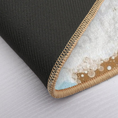 Cute Baby Unicorn in A Bathtub, Boys Bathroom Print, Safari Baby Animals in Tub, Whimsy Animal, Kids Bathroom Art  Eco-Friendly Bath Mat