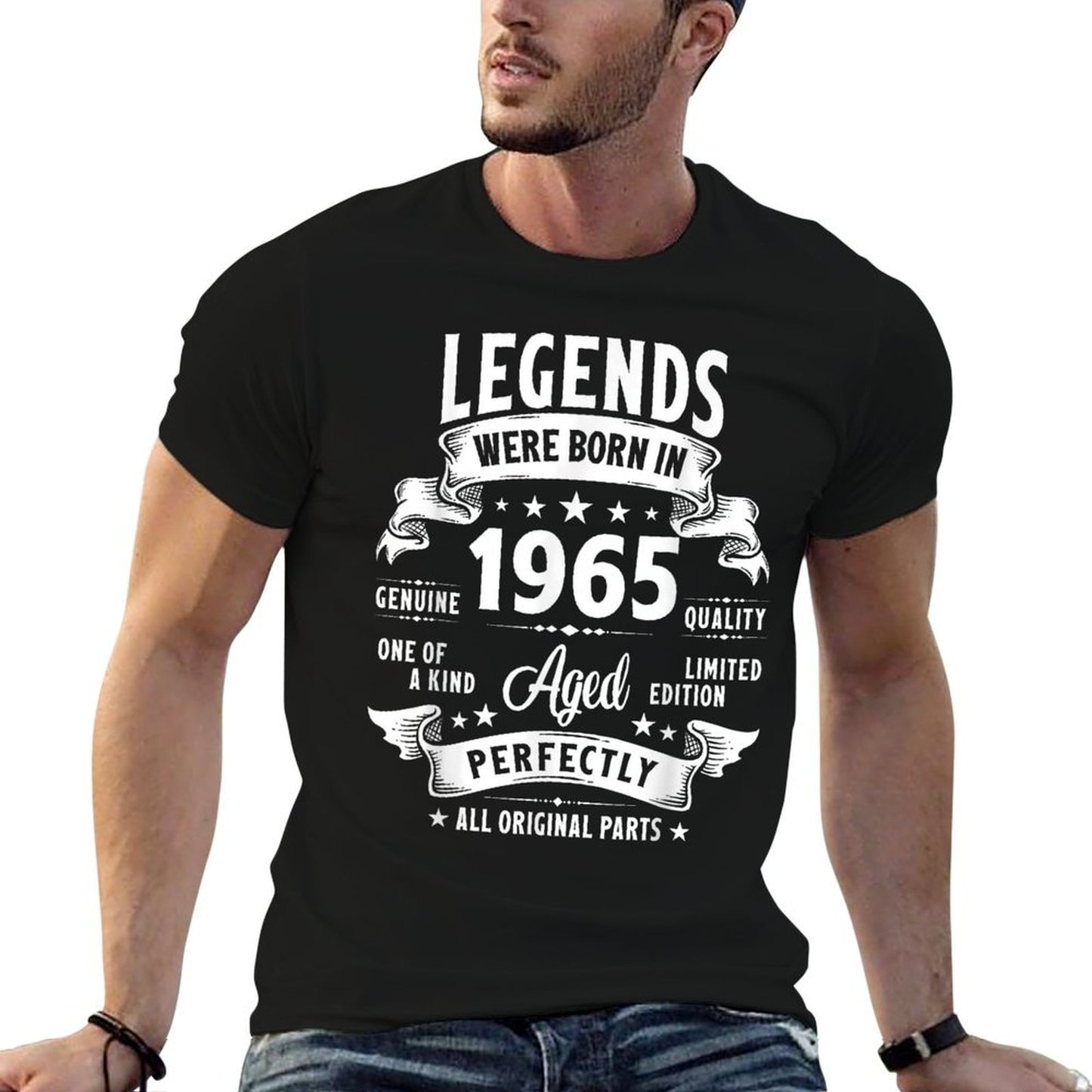 Vintage 1965 60 Year Old Gifts For Men Women 60th Birthday  Trendy Pattern T-Shirt