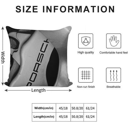 Porsche Soft Reinforced Edging Throw Pillow