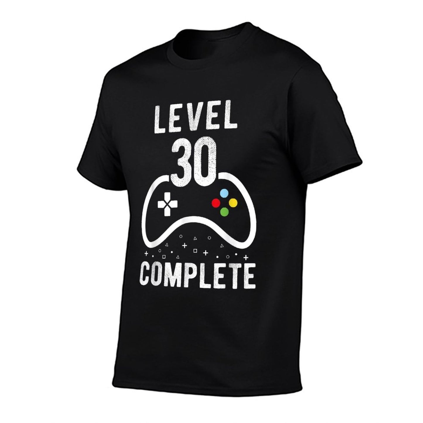 Mens 30th Birthday Gamer Level 30 Complete  Oversized Silhouette T-Shirt