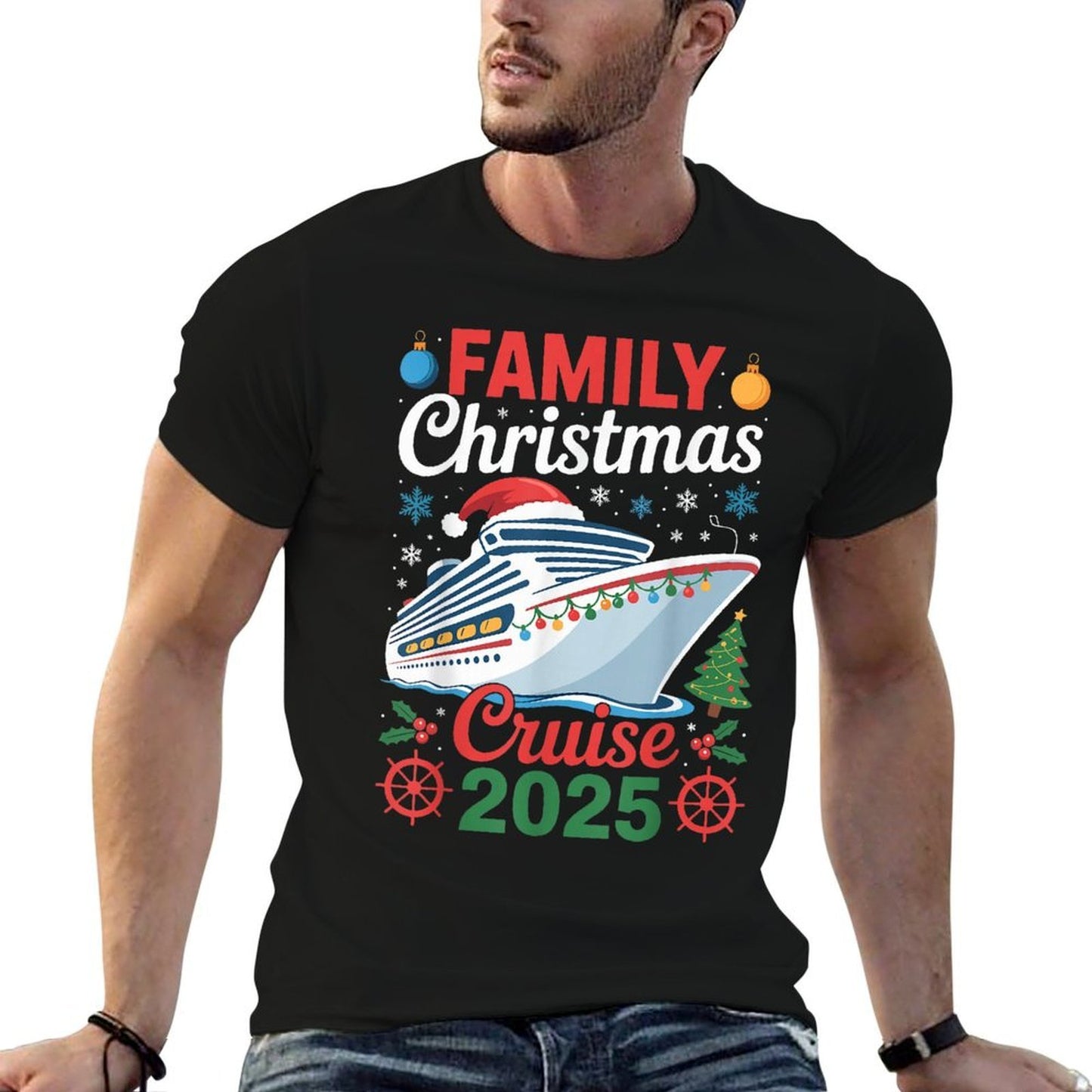 Family Christmas Cruise 2025 Holiday Vacations for Men Women  Soft T-Shirt