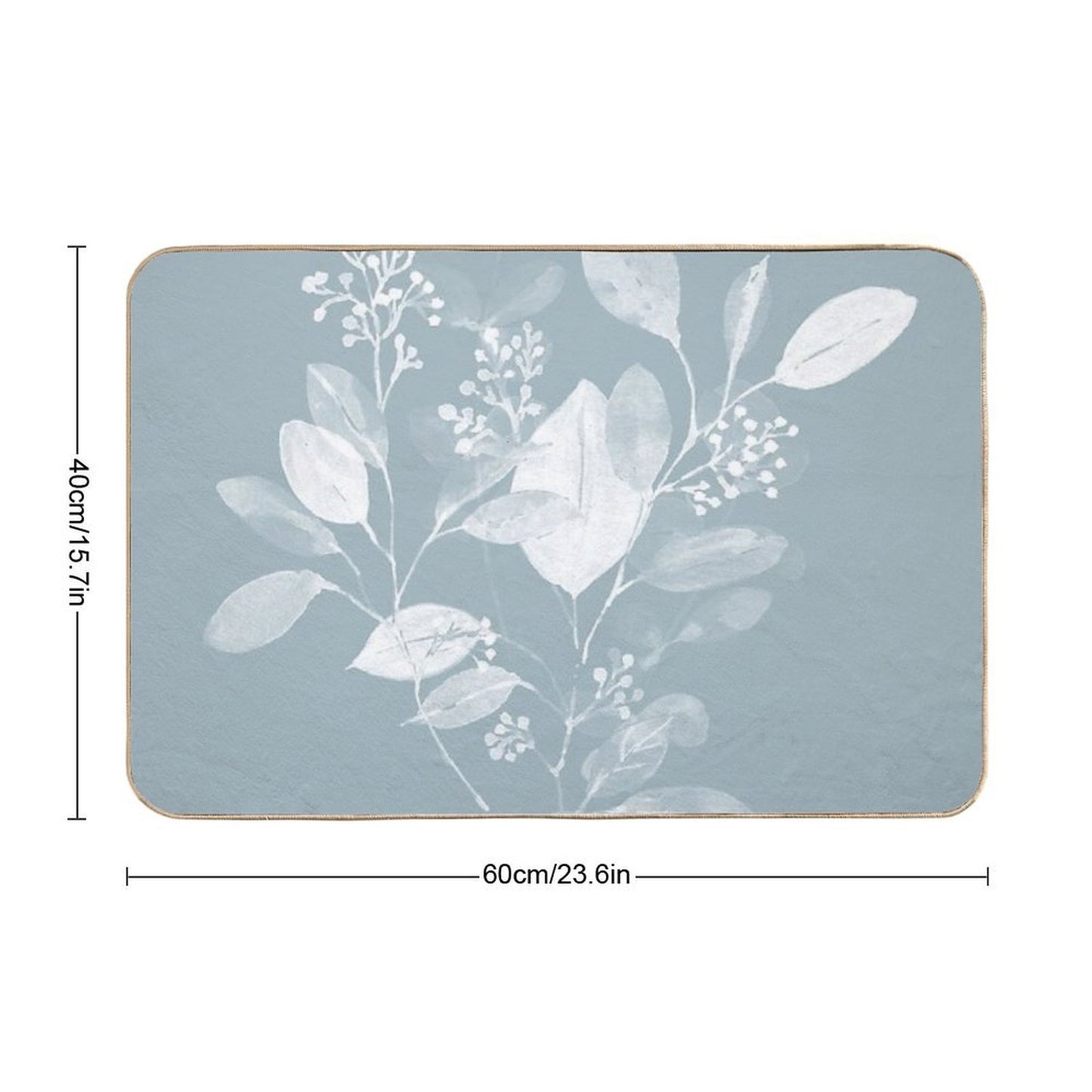 Light Blue Eucalyptus  Versatile Bath Mat