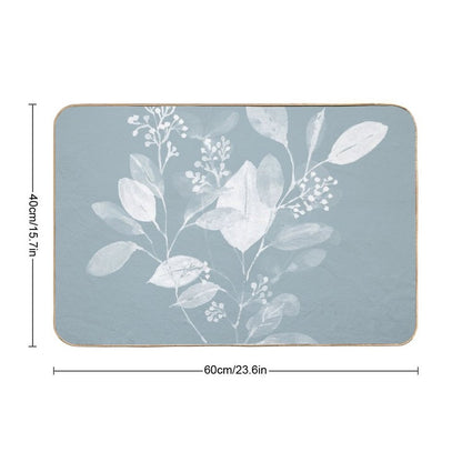 Light Blue Eucalyptus  Versatile Bath Mat