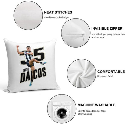 Nick Daicos Soft Multiple Sizes Throw Pillow