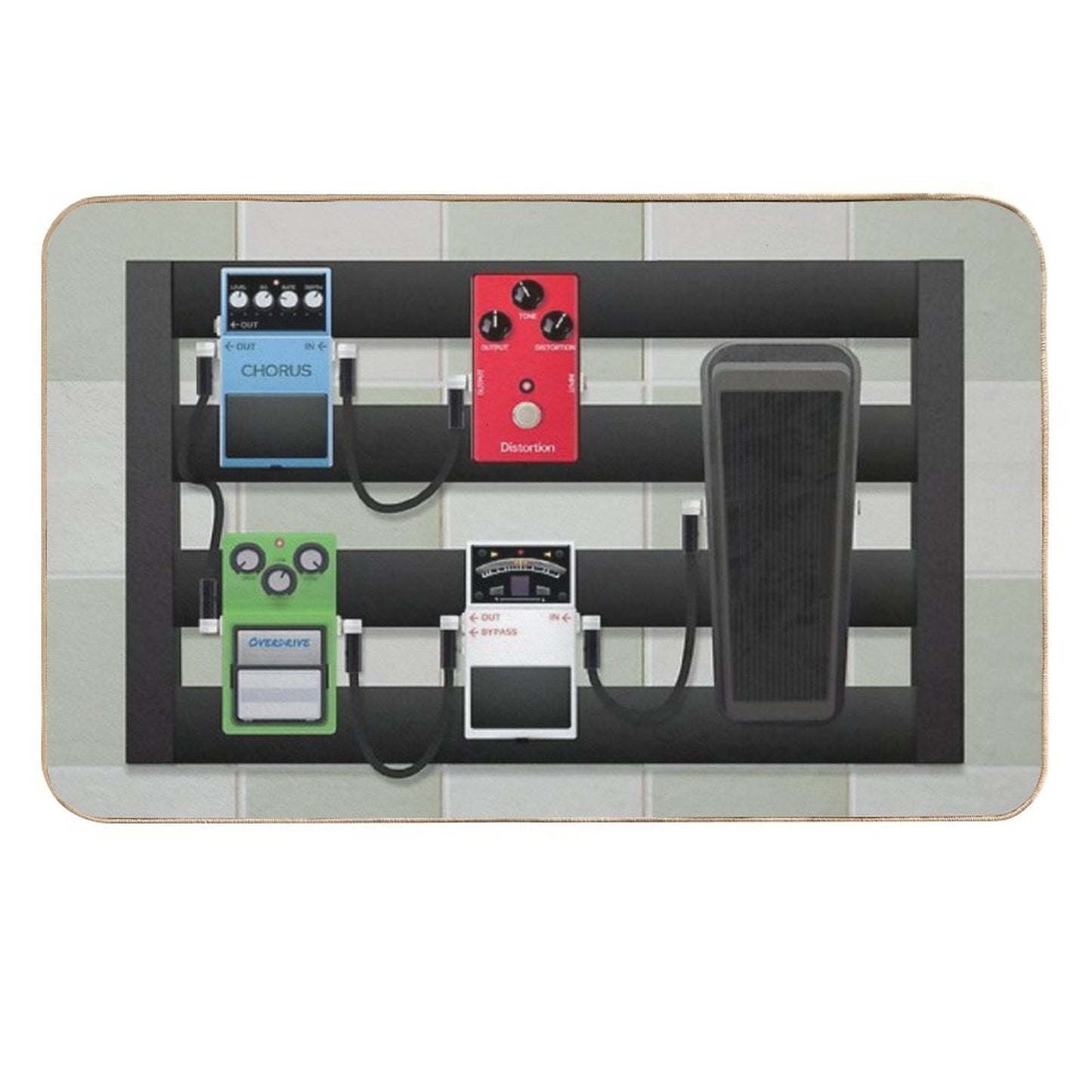 Guitar Pedalboard  Non-Slip Bath Mat