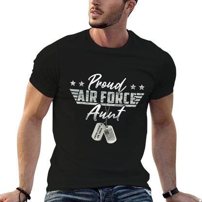 Proud Air Force Aunt Military US Air Force Family Matching  Quick-drying T-Shirt