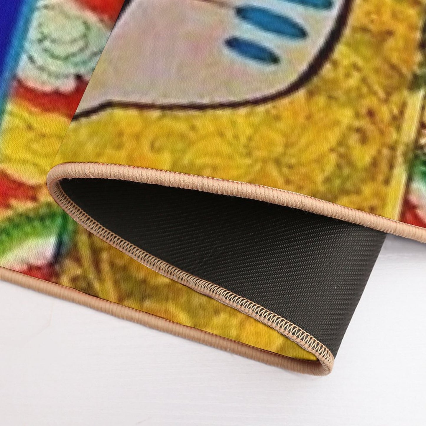 Angry Cat Vintage Firework Cover  Long-Lasting Bath Mat