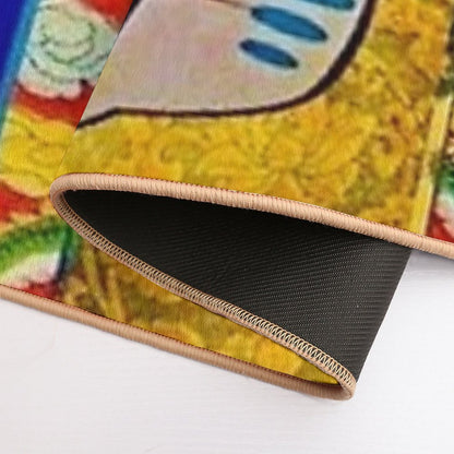 Angry Cat Vintage Firework Cover  Long-Lasting Bath Mat