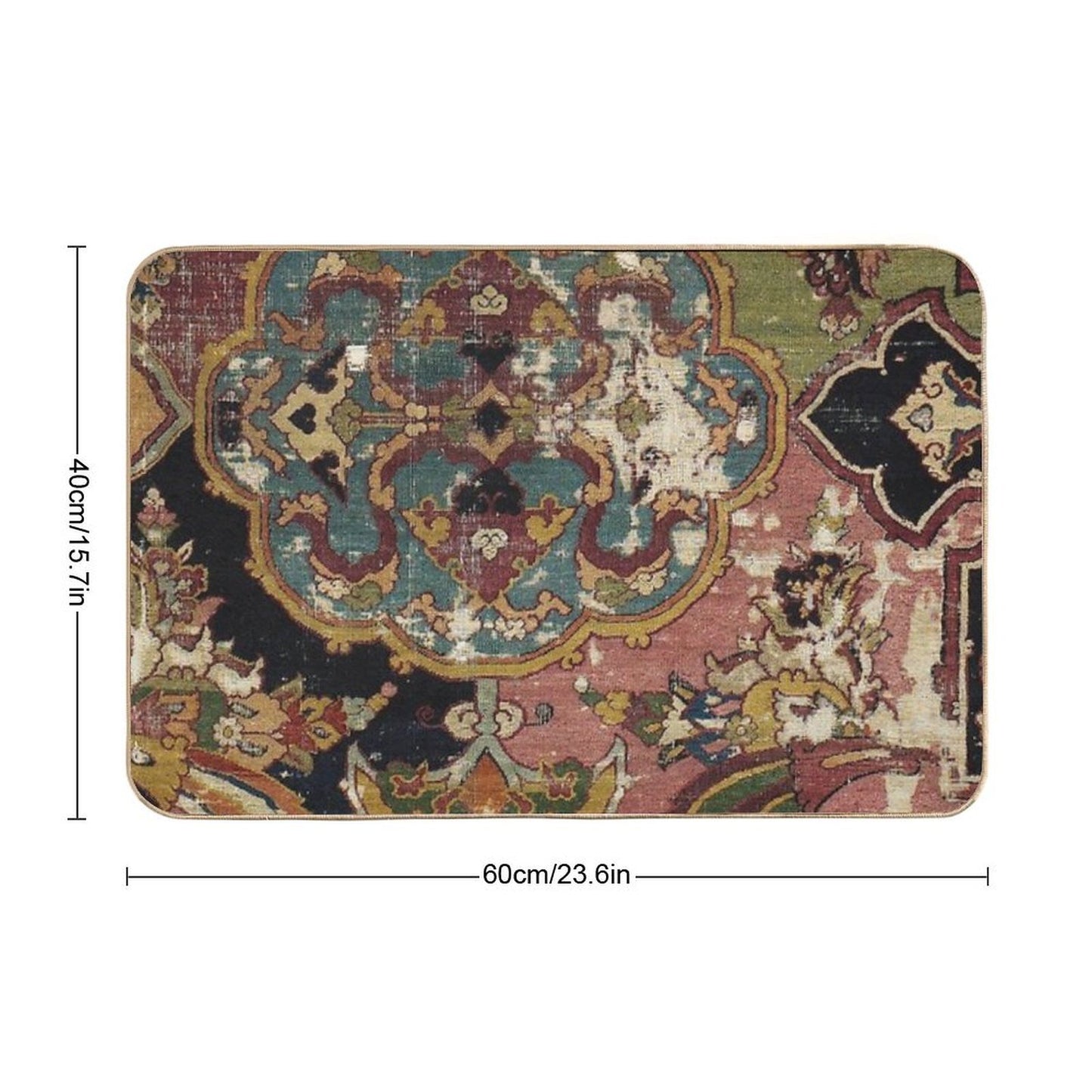 Antique Kilim 12 Durable Bath Mat