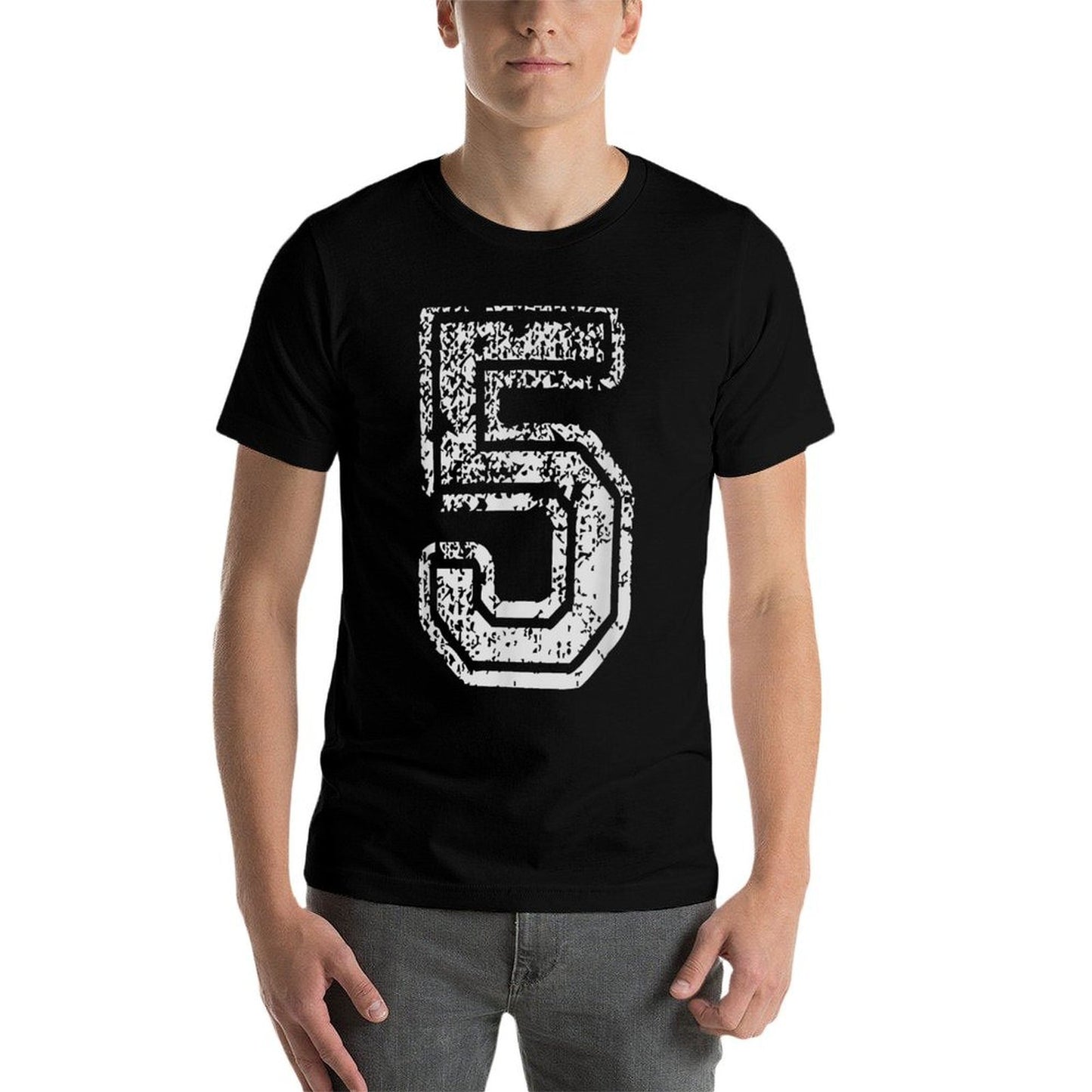 Team Jersey Uniforms Number 5 Five School Sports Birthdays  Moisture-wicking T-Shirt