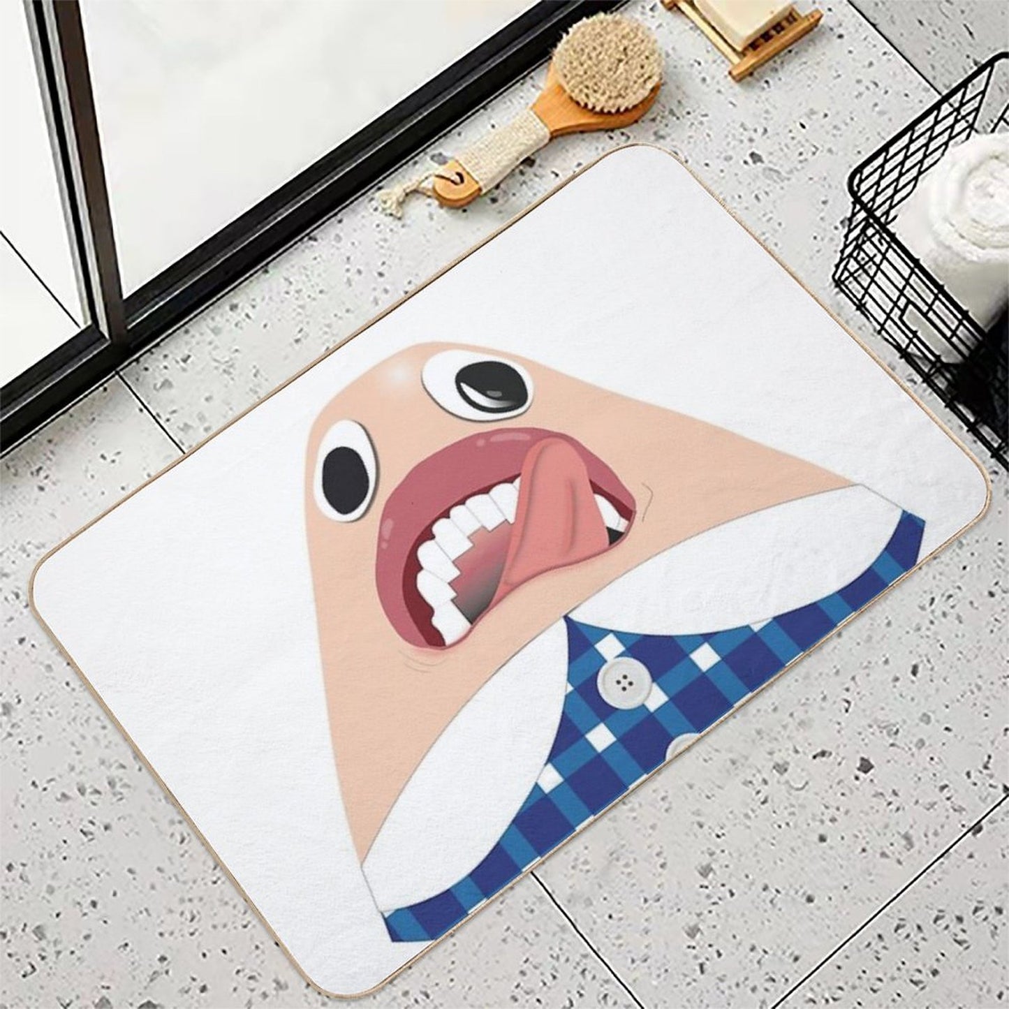 Funny Vector Design of Sussie from The Amazing World of Gumball  Non-Slip Bath Mat