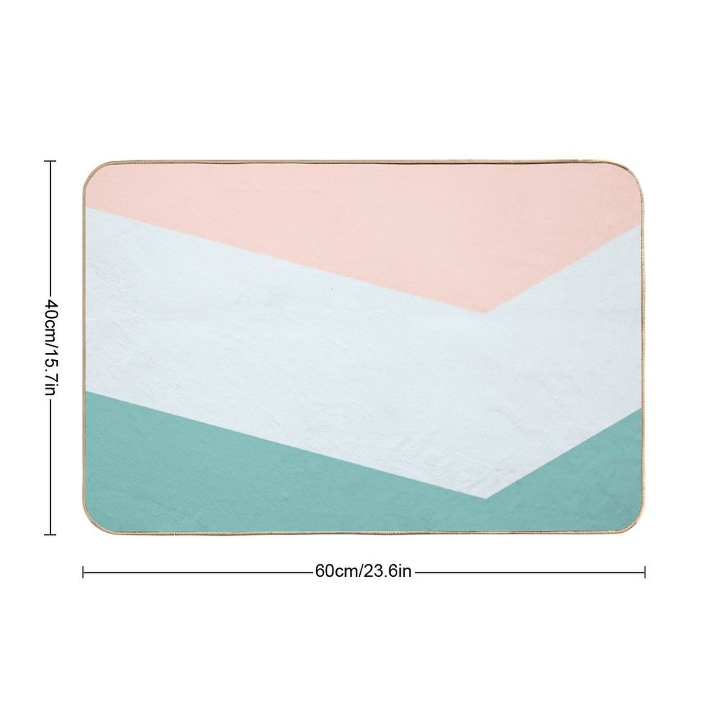 Chevron Pattern  Long-Lasting Bath Mat