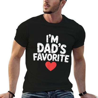 Dad's Favorite Child Funny Father's Day Gift  Fade-proof Color T-Shirt