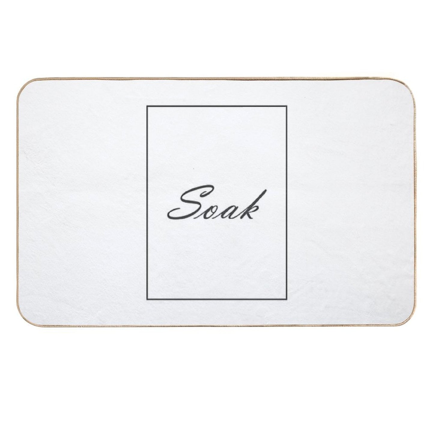 Soak 510 Watercolor Map Yoga Quote Definition Desi  Absorbent Bath Mat