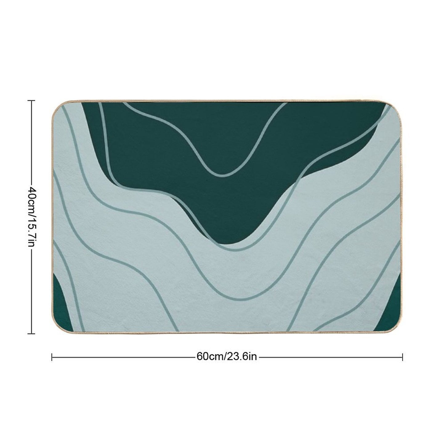Abstract Minimal 65  Stain-Proof Bath Mat