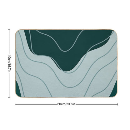 Abstract Minimal 65  Stain-Proof Bath Mat