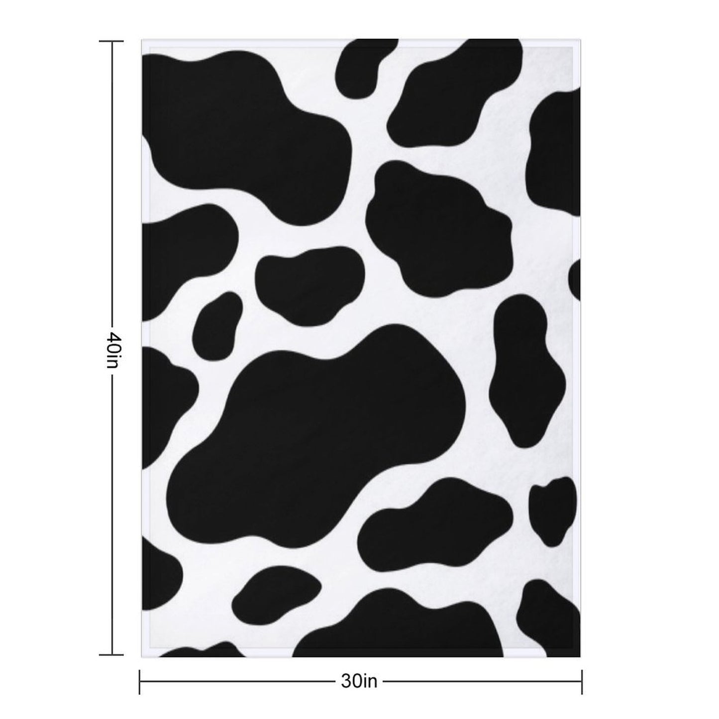Cow Animal Print Cowboy And Country Ranch Farm Style Durable Throw Blanket