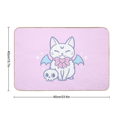 Bat Kitten 02  Nikury  Non-Slip Bath Mat