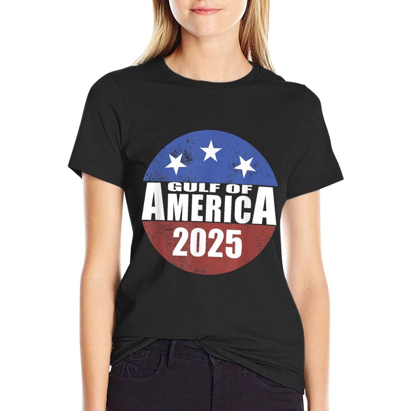 Gulf Of USA America 2025 Gulf of US America Heathered Texture T-Shirt