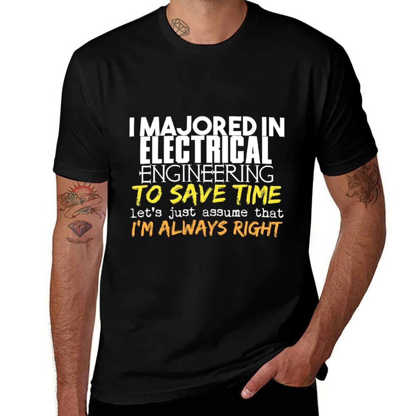 Electrical Engineering Major Gift for Back to School Gift  Oversized Silhouette T-Shirt