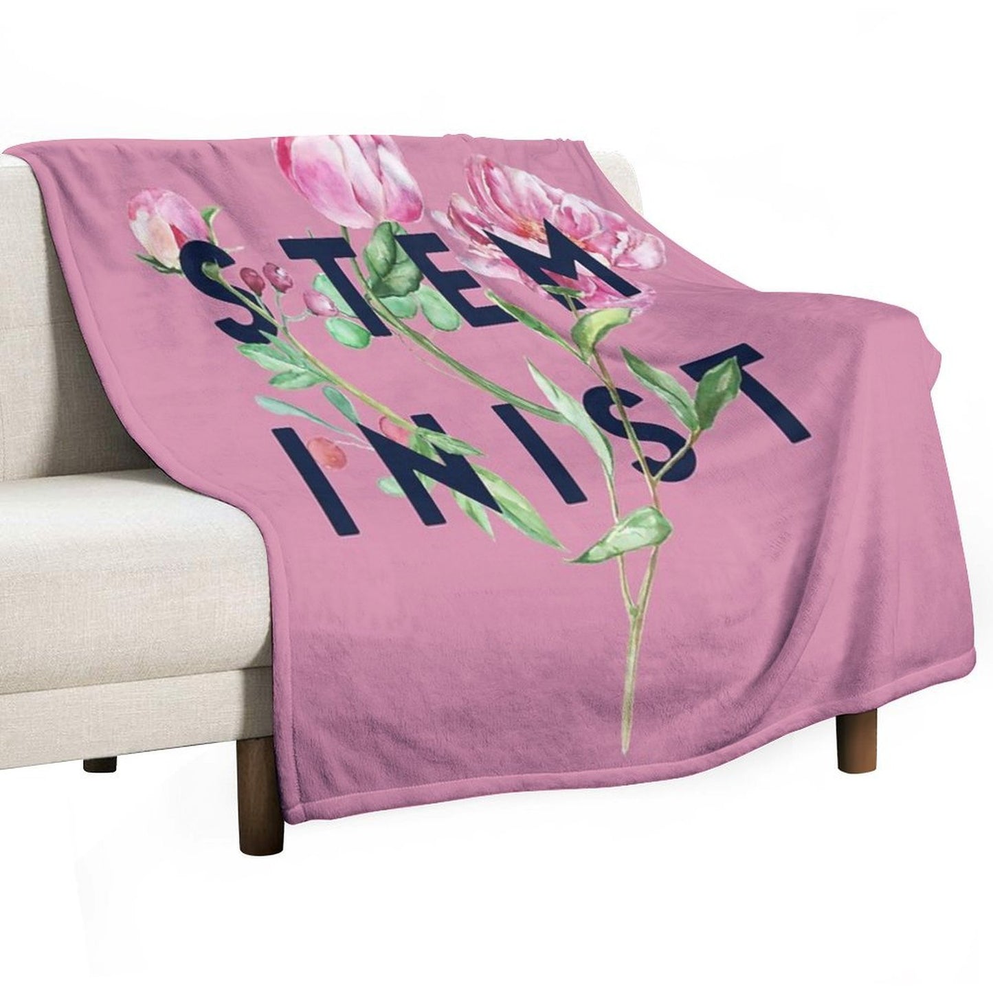 STEMinist Anti-pilling Throw Blanket