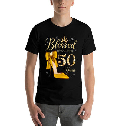 Blessed By God For 50 Years Old 50th Birthday Woman Queen  Classic T-Shirt